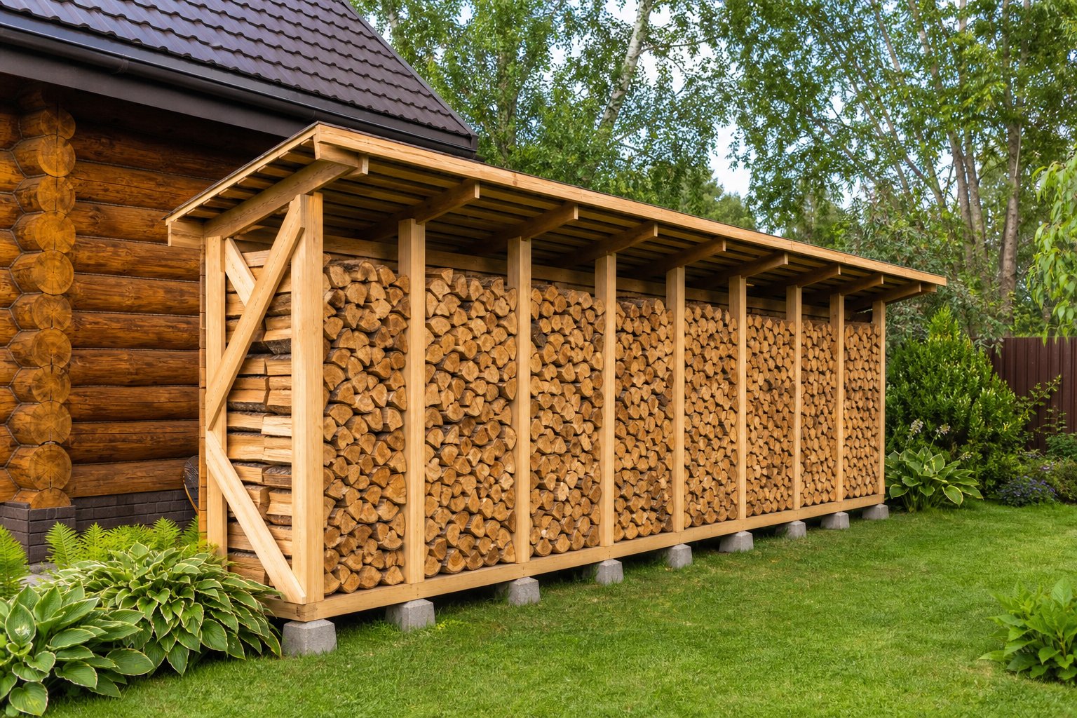 Дрова для открытого камина в Архангельском